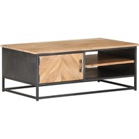 Berkfield Home Coffee Table 90x50x35 cm Solid Acacia Wood in Brown | Size: 90 x 50 x 35 cm