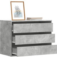 Corner Chest Drawers Concrete 80x41x58 cm Engineered Wood x 41 x 58 cm