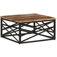 Berkfield Home Coffee Table 68x68x35 cm Solid Reclaimed Wood in Brown | Size: 68 x 68 x 35 cm