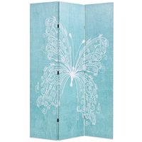 Berkfield Home Folding Room Divider 120x170 cm Butterfly Blue