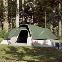 Berkfield Home Family Tent Dome 9-Person Green Waterproof