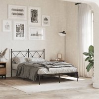 Metal Bed Frame without Mattress Headboard 120x200cm Double