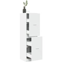 Berkfield Home Apothecary Cabinet White 40x41x144.5 cm Engineered Wood in White