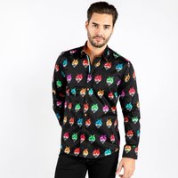 Foxes Bejeweled Print Shirt