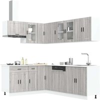 11 Piece Kitchen Cabinet Set Porto Sonoma Engineered Wood
