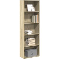 Berkfield Home Bookcase Sonoma Oak 60x30x189 cm Engineered Wood in Brown | Size: 60 x 30 x 189 cm