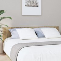 Berkfield Home Bed Headboard Sonoma Oak 200x1.5x80 cm Engineered Wood in Brown