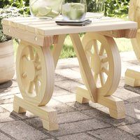 Berkfield Home Garden Footstool 40x36.5x38.5 cm Solid Wood Fir in Brown