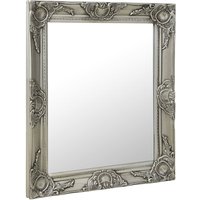 Berkfield Home Wall Mirror Baroque Style 50x60 cm Silver