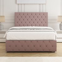 Divan Bed Plush 26" Headboard Footboard & 10" Orthopaedic Mattress Single