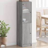 Highboard Glass Door Sonoma 35x37x142 cm x 37 x 142 cm