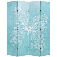Folding Room Divider 160x170 cm Butterfly