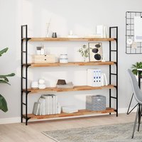 Berkfield Home Floating Shelves 2 pcs 120x20x4 cm Oil Finished Solid Wood Acacia in Brown | Size: 120 x 20 x 4 cm