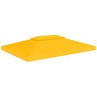 Berkfield Home 2-Tier Gazebo Top Cover 310 g/m ² 4x3 m Yellow