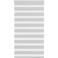 Zebra Blind Light Grey 90x150 cm Fabric Width 85.9 cm Polyester