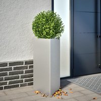 Berkfield Home Garden Planter Triangular 40x34.5x70 cm Galvanized Steel in Silver