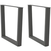 Berkfield Home Dining Table Legs V-Shape 2 pcs Anthracite 80x(72-73.3) cm Steel