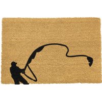 Artsy Mats Fishing Doormat - Regular 60x40cm in Black | Size: 40 cm x 60 cm