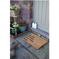 Artsy Mats Grumpy Man Lives Here Doormat - Regular 60x40cm in Black | Size: 40 cm x 60 cm