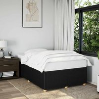 Berkfield Home Bed Frame without Mattress Black Double Fabric