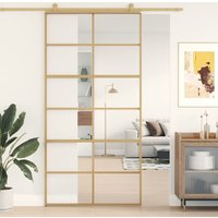 Sliding Door 102.5x205 cm Clear ESG Glass & Aluminium