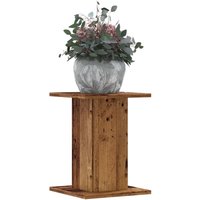 Berkfield Home Plant Stands 2 pcs Old Wood 30x30x40 cm Engineered Wood in Brown | Size: 30 x 30 x 40 cm