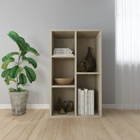 Berkfield Home Book Cabinet/Sideboard Sonoma Oak 50x25x80 cm Engineered Wood in Brown | Size: 50 x 25 x 80 cm