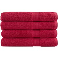 Berkfield Home Premium Sauna Towels SOLUND 4 pcs Red 80x200 cm 600 gsm