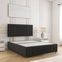 Rosie Divan Bed Plush Velvet 24" Headboard & No Mattress No Drawers Double