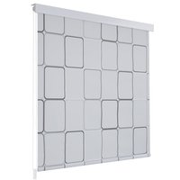 Berkfield Home Shower Roller Blind 160x240 cm Square in White