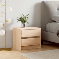 Berkfield Home Bedside Cabinet 40x31x35.5 cm Solid Wood Pine in Brown