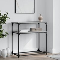 Berkfield Home Console Table Grey Sonoma 75x35.5x75 cm Engineered Wood