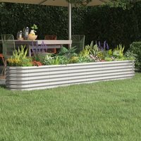 Garden Raised Bed Powder coated Steel 260x40x36 cm x 40 x 36 cm