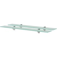 Berkfield Home Floating Shelves 2 pcs Glass 70x20 cm 8 mm in Clear