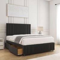 Divan Bed Set Mattress 26" Headboard Footboard 2 Drawers Footend Double