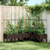 Garden Planter Trellis 160x120x142.5 cm PP