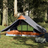 Berkfield Home Camping Tent 2-Person Grey Waterproof