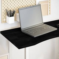 Berkfield Home Desk Top Dark Brown 100x50x2.5 cm Solid Wood Oak Rectangular
