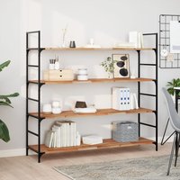 Berkfield Home Floating Shelves 3 pcs 160x40x2 cm Oil Finished Solid Wood Acacia in Brown | Size: 160 x 40 x 2 cm
