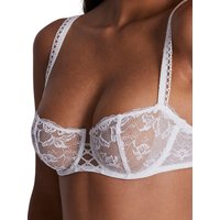 Aubade Women's Kiss Of Love Half Cup Bra in White | Size: 34F