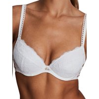 Aubade Women's Kiss Of Love Push Up Plunge Bra in White | Size: 30E