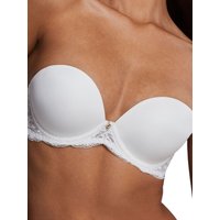 Aubade Women's Kiss of Love Moulded Strapless Multiway Bra in White | Size: 38D