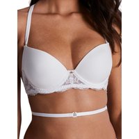 Aubade Women's Kiss Of Love Low Back Multiway Moulded Bra in White | Size: 12