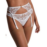 Aubade Women's Kiss Of Love Suspender in White | Size: 14