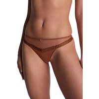 Aubade Women's Sheer Emotion Tanga in Brown | Size: 16