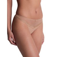 Aubade Women's Sheer Emotion Tanga in Nude | Size: 16
