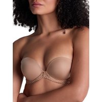 Aubade Women's Sheer Emotion Moulded Strapless Bra in Nude | Size: 36B