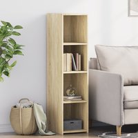 Berkfield Home Highboard Sonoma Oak 30x41x124 cm Engineered Wood in Brown | Size: 30 x 41 x 124 cm