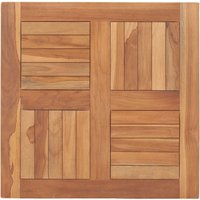 Table Top Solid Teak Wood 60x60x2.5 cm