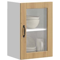 Kitchen Wall Cabinet Glass Door Porto Artisan Oak